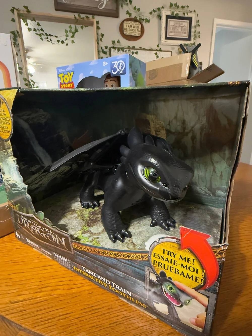 DreamWorks Toothless Black Interactive Dragon Figure